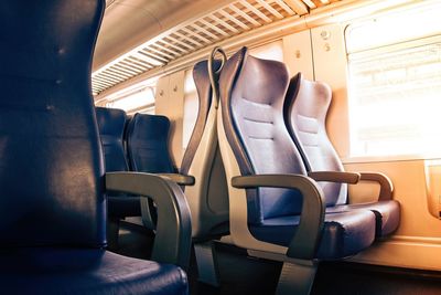 Interior of train