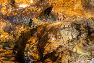 Full frame shot of rock in sea