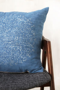 Close-up of chair on seat