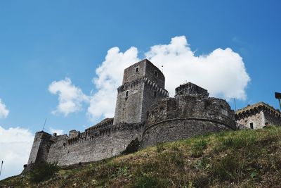 Low angle view of historical building