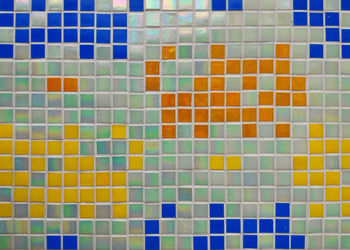 Full frame shot of tiled wall