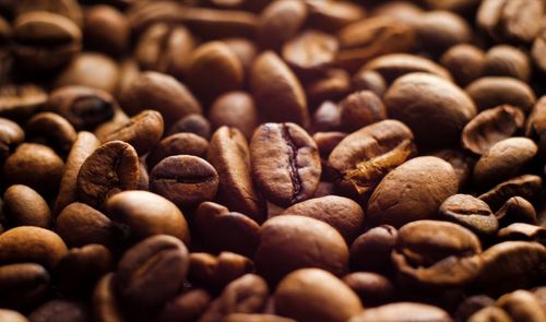 Full frame shot of coffee beans