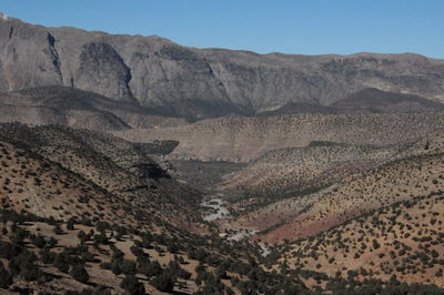 High angle view of landscape against sky
