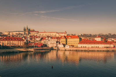 View of buildings at waterfront