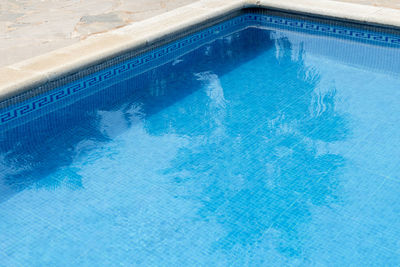 High angle view of swimming pool