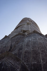 Low angle view of a temple against clear sky