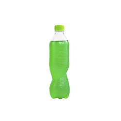 Close-up of green bottle against white background