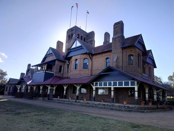 Low angle view of building against sky