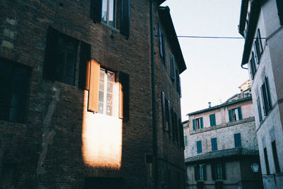 Low angle view of residential building