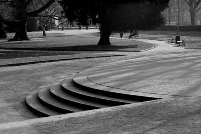 View of park in city