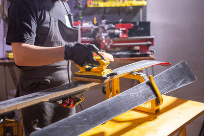 Man working on machine