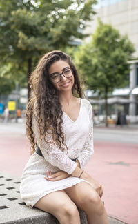 Portrait of a smiling young woman