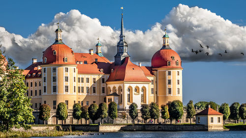 Panoramic view of buildings against sky