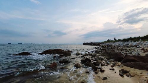 Scenic view of sea against sky