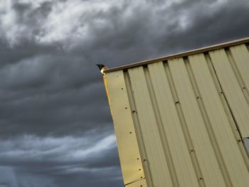 Low angle view of cloudy sky