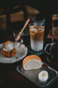 Close-up of coffee on table