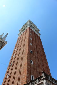 Low angle view of building against clear sky