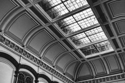 Low angle view of ceiling of building