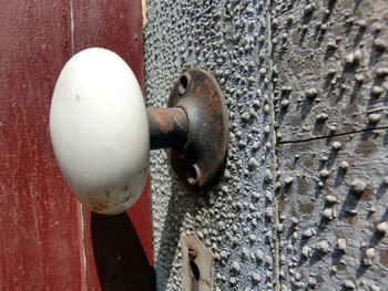 Close-up of doorknob