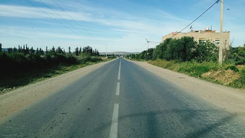 Empty road in the countryside