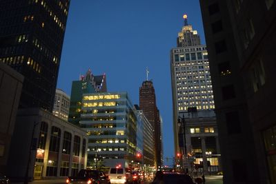 Low angle view of modern buildings