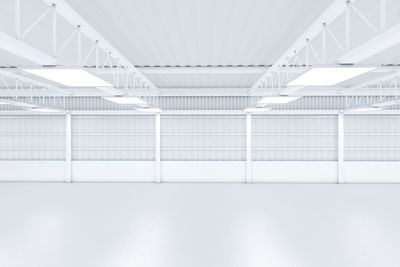 Low angle view of escalator