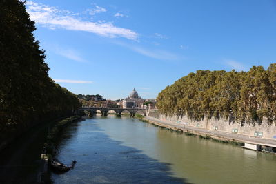 View of river with buildings in background