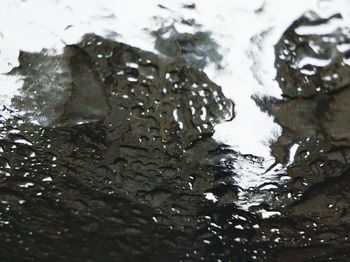 Full frame shot of puddle