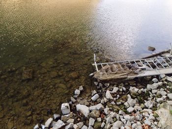 Rocks in water