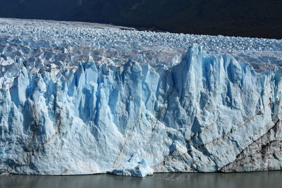 Scenic view of perito moreno glacier against mountain