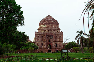 View of historical building against clear sky
