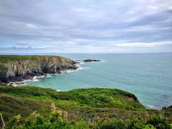 Scenic view of sea against sky