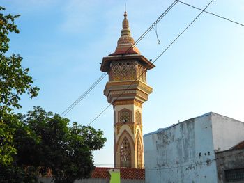 Low angle view of historical building against sky