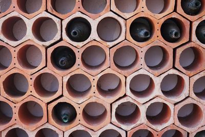 Full frame shot of pipes