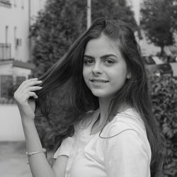 Portrait of a smiling young woman