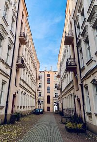 Street amidst buildings in town