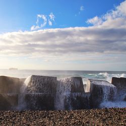 Scenic view of sea against sky