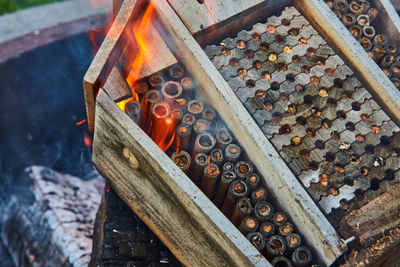 Close-up of rusty metal