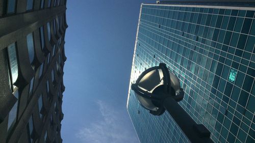 Low angle view of modern building