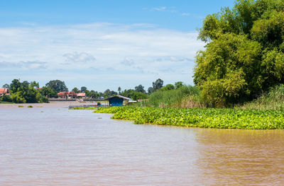 Scenic view of river against sky