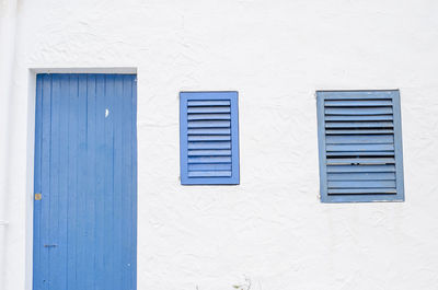 Close-up of blue window