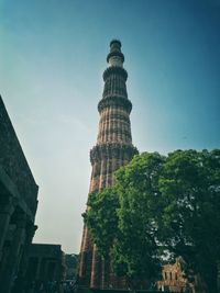 Low angle view of historical building against sky