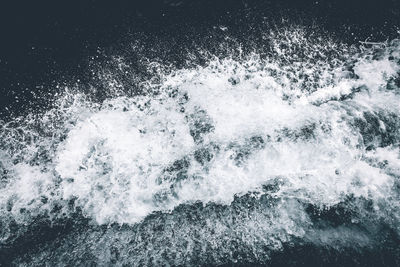 Water splashing in sea