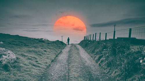 Scenic view of sky during sunset