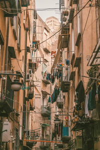 Low angle view of buildings in city