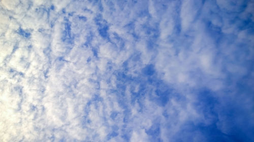 Low angle view of clouds in sky