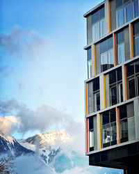 Low angle view of building against sky