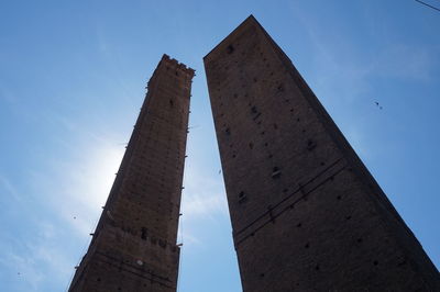 Asinelli tower and garisenda tower, bologna, italy
