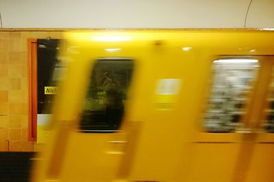 View of railroad tracks in the dark