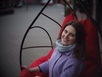 Portrait of a smiling young woman